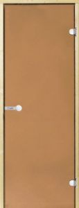 Двери Harvia STG (бронза) 7x19, коробка сосна 